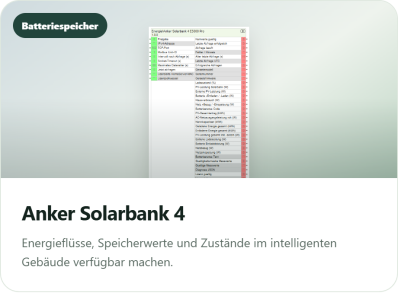 Gira Homeserver Anker Solarbank 4 Logikbaustein